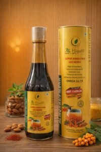 Hayat Sea Buckthorn with Curcumin Juice | Powerful Antioxidant & Immunity Booster | Skin, Joint & Liver Support | 100% Natural Herbal Health Drink | No Added Sugar | Daily Wellness Formula